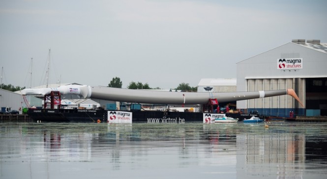 Delivery of World’s Tallest Composite Superyacht Masts by Magma Structures