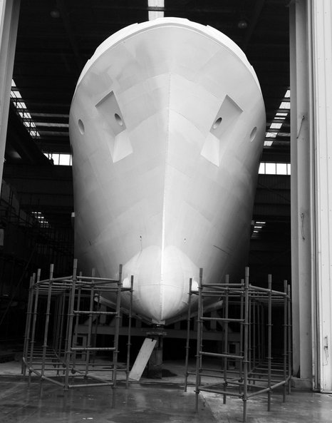First Superyacht BERING 80 on track for launch in September 2015