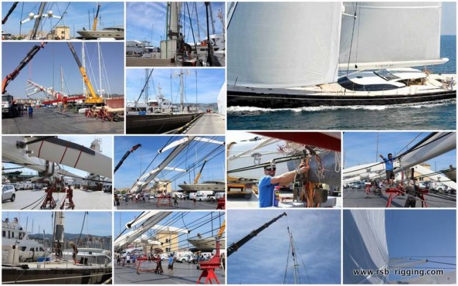 Majestic 45m Vitters Sailing Yacht LADY B completes full rigging program with RSB Rigging Solutions