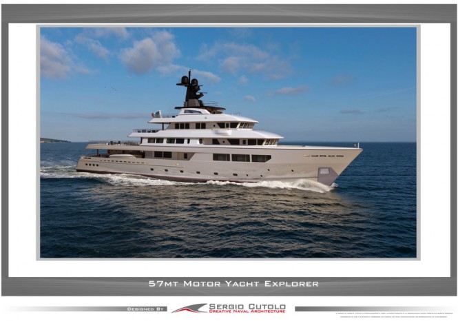 Take a glimpse at latest 57m Superyacht BLACKBEARD concept by Sergio Cutolo of Hydro Tec