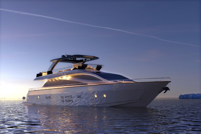 Upcoming launch of the revolutionary Amer 94’ Motor Yacht SAVE THE SEA