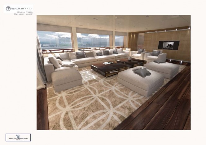 Baglietto 43m Fast Yacht - Main Saloon