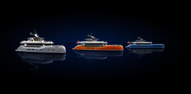 Hull Wrap for new DYNAMIQ superyacht series models by Wild Group International
