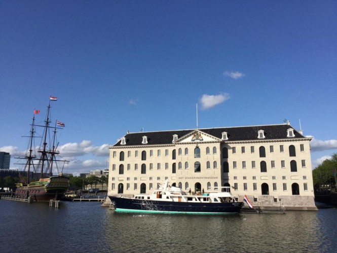 Newly refitted FEADSHIP classic motor yacht SANTA MARIA celebrates her re-launch