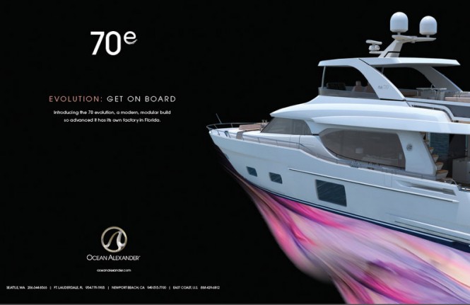 New Motor Yacht 70E – First Evolution Series Yacht by Ocean Alexander