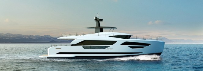 Unique New Motor Yacht HORIZON FD85 under construction