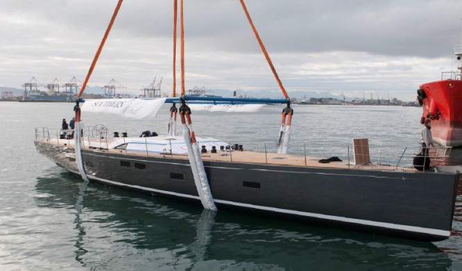 Fourth SW102 Sailing Yacht SEAWAVE splashes at Southern Wind Shipyard