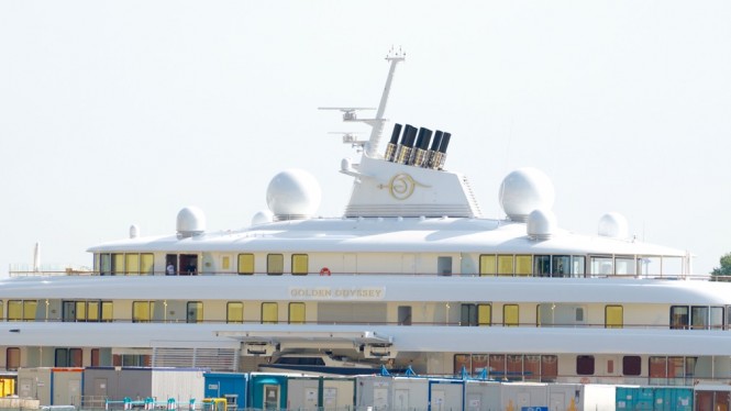 New photos of 123M Super Yacht GOLDEN ODYSSEY by LURSSEN