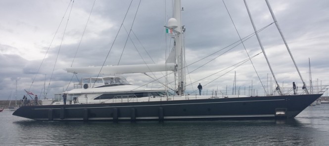 Sailing Yacht CLAN VIII and Superyacht ANAKENA – Two notable visitors to Dun Laoghaire Marina in Dublin