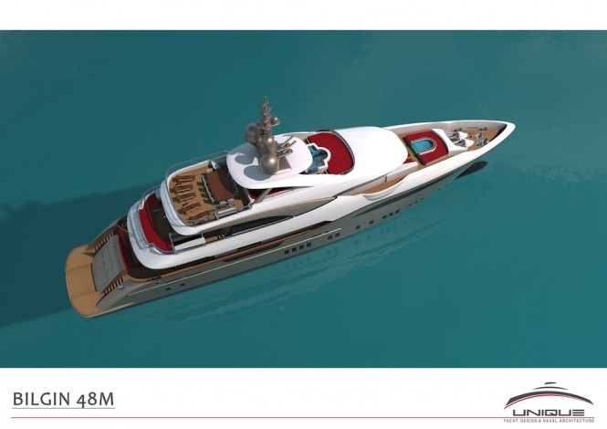 Additional Renderings of 48m Motor Yacht BILGIN 156 Under Construction at Bilgin Yachts in Turkey
