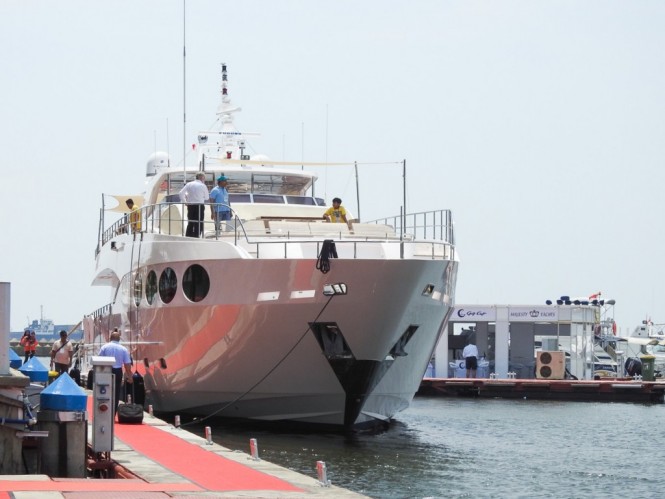 A very successful Indonesia Yacht Show 2015 for Gulf Craft with MAJESTY 105 Yacht on Display