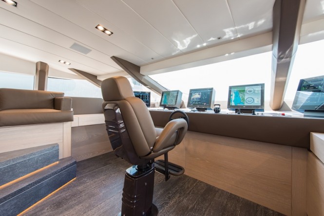 Super yacht AB145 - Helm Station