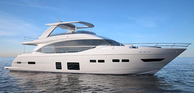 New Motor Yacht PRINCESS 75 by Princess Yachts with fresh new style for Spring 2016