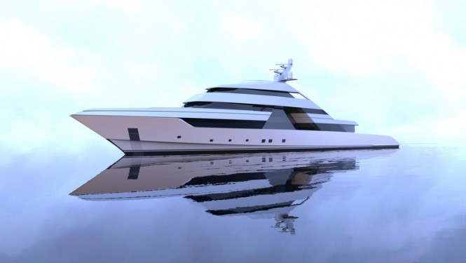Latest 75m mega yacht FOCUS concept by Nick Mezas Yacht Design
