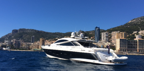 James Bond 007 Superyacht ZULU by SUNSEEKER available to view during Monaco Yacht Show