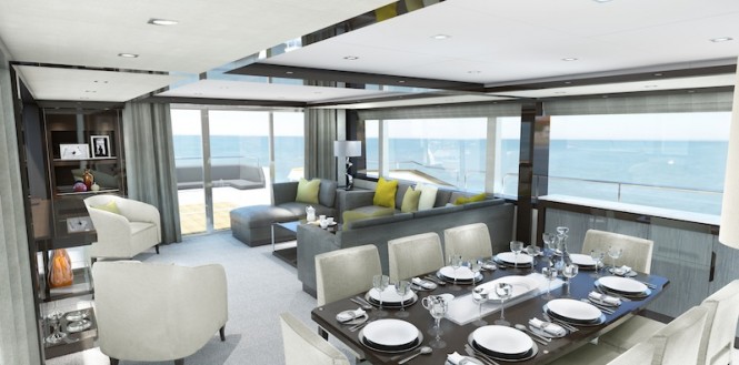 Sunseeker 95 Yacht - Saloon