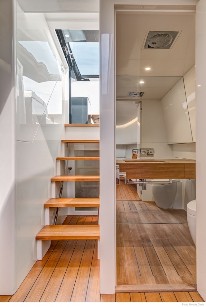 Interior of the mega yacht tender ALEN 55