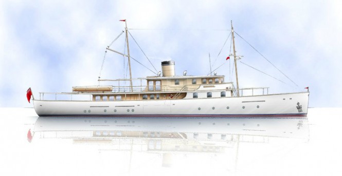 Latest 42m Gentleman’s Motor Yacht concept by Rhoades Young Design