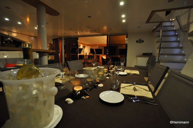 Luxury catamaran BLACK SWAN Glass Doors by Allufer Tempesta