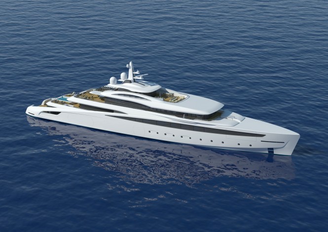 New 85M Mega Yacht A470 project unveiled by The A group