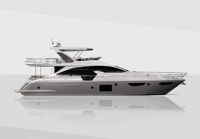 New Azimut Fly 72 Yacht on display at 55th Genoa Boat Show