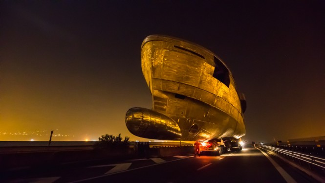 New WIDER 165 Yacht CECILIA moves into WIDER Super Yacht Division’s facility for fitting out