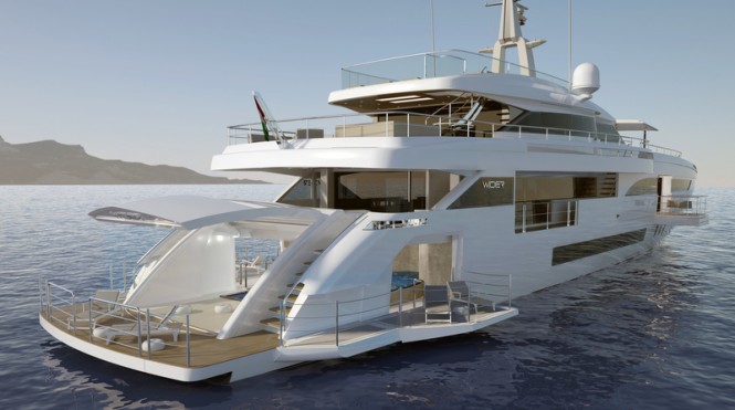 Motor yacht GENESI - aft view