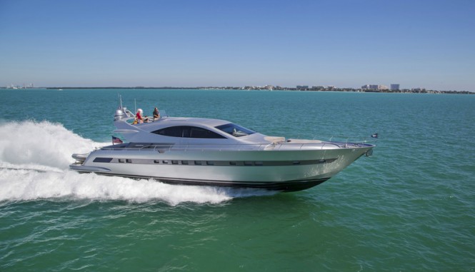 CCN 86’ Flying Sport Yacht MAYLEN on display at FLIBS 2015