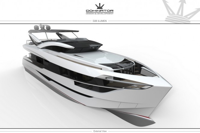 Highly innovative Dominator Superyacht ILUMEN 26 taking shape