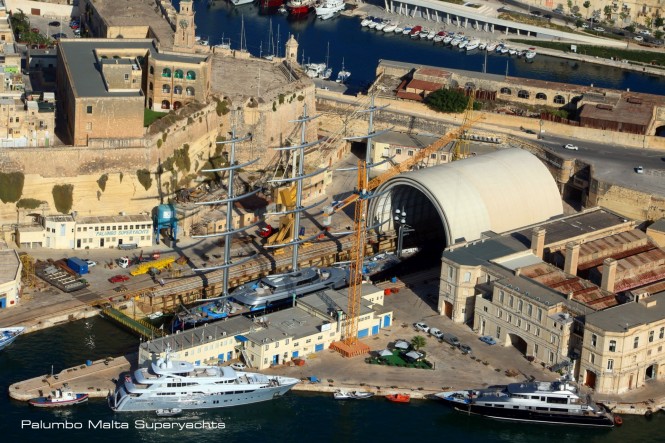 Luxury Charter Yacht MALTESE FALCON at Palumbo Malta