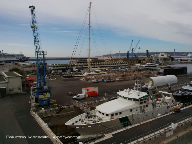 A steady flow of outstanding Private and Charter Yachts visiting Palumbo’s ITM shipyard in Marseille