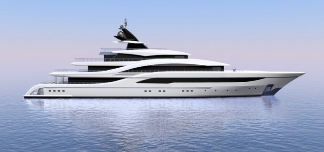 Well sized and graceful 77M Motor Yacht NB63 – The Largest Yacht to be built by Turquoise Yachts