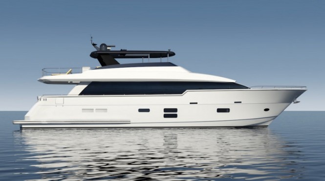New Motor Yacht HATTERAS 90 revealed by Hatteras Yachts at FLIBS 2015
