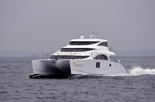 Launch of Latest Sunreef 70 Power Catamaran VIOLETTA