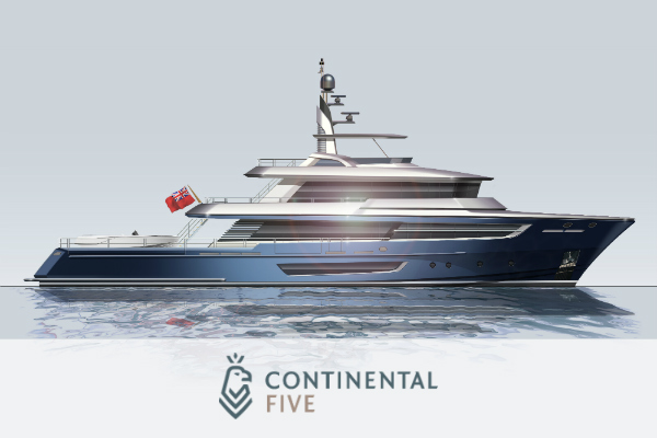 Van der Valk unveils NEW 38m Explorer Yacht concept from Continental Five range