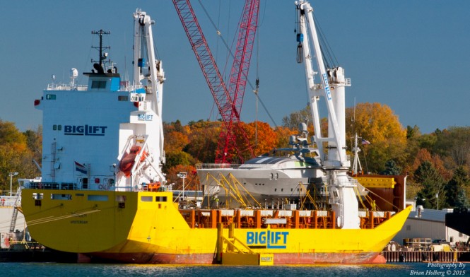 Palmer Johnson Motor Yacht PJ170-03 leaves Sturgeon Bay yard