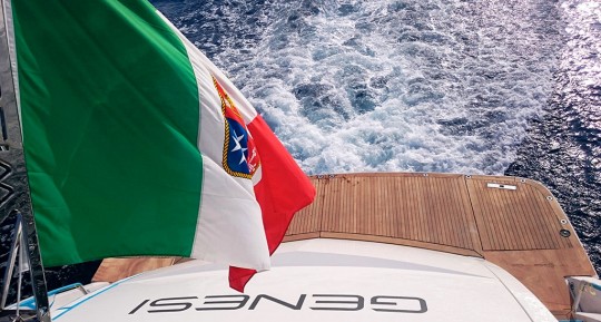 First sea trial for Striking WIDER 150 Luxury Yacht GENESI