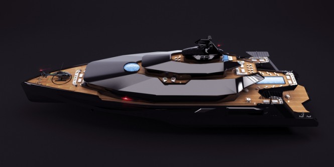 Additional images of striking 102M Mega Yacht CALIBRE concept by MUB