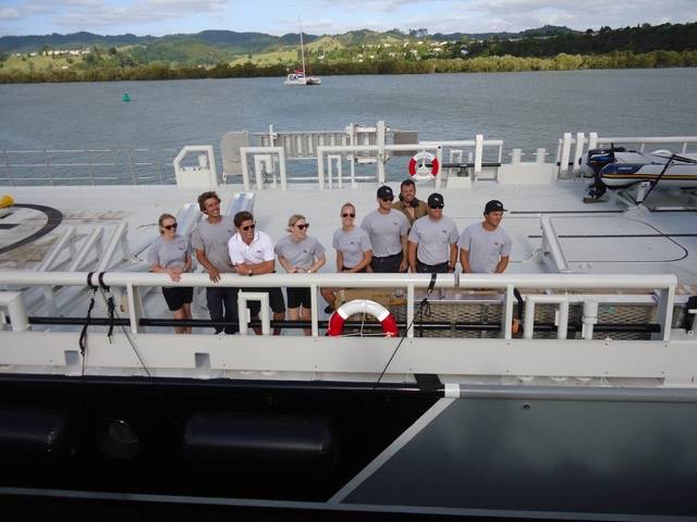 Crew aboard ADVANTAGE - Photo by Diverse Projects