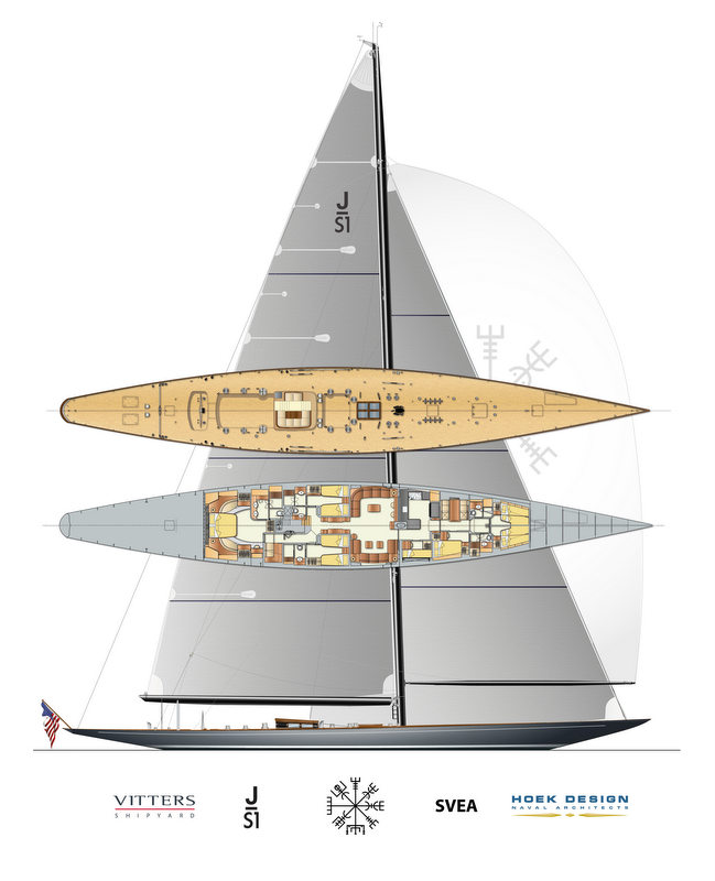 J-S1 Sailing Yacht SVEA – First J-Class Sloop to be finished by Vitters Shipyard