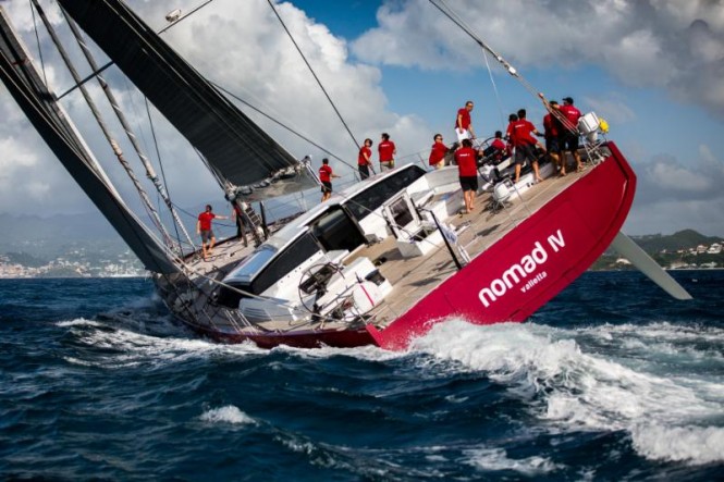 Monohull Line Honours for Finot Conq 100 Sailing Superyacht NOMAD IV at RORC Transatlantic Race