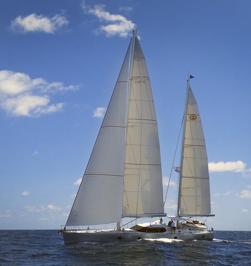 Lovely ketch LADY K from Tripp Yacht Design to be refitted by Pendennis