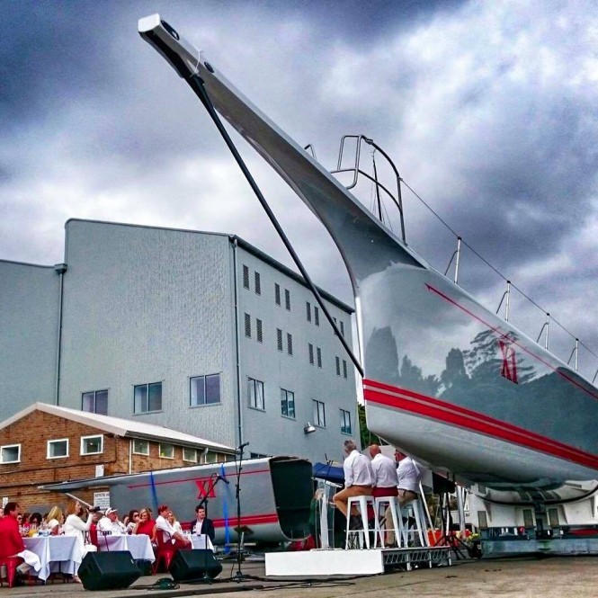 Dramatically modified supermaxi yacht Wild Oats XI ready to attend this month’s Rolex Sydney Hobart race