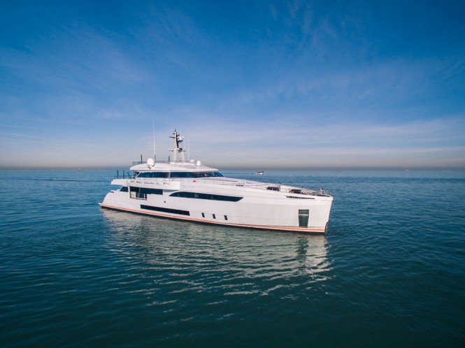 Sea trials on NEW WIDER 150 Super Yacht GENESI continue