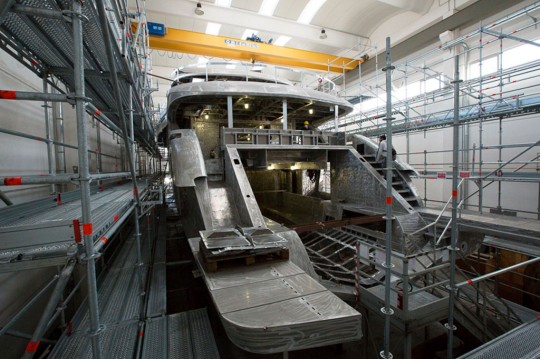 NEW WIDER 165 Superyacht CECILIA taking shape