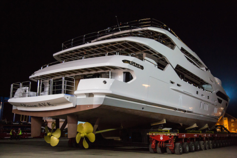 47M PRINCESS AVK Superyacht Launched in UK