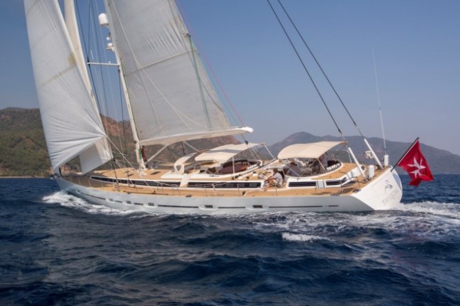 Newly-Refitted Sailing Yacht SAVARONA Now Available For Charter in the Mediterranean