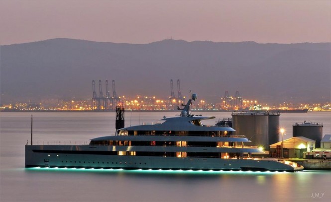 Awe-inspiring Feadship Mega Yacht SAVANNAH in Gibraltar