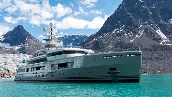 Photos of 72,5m Expedition Yacht CLOUDBREAK at launch