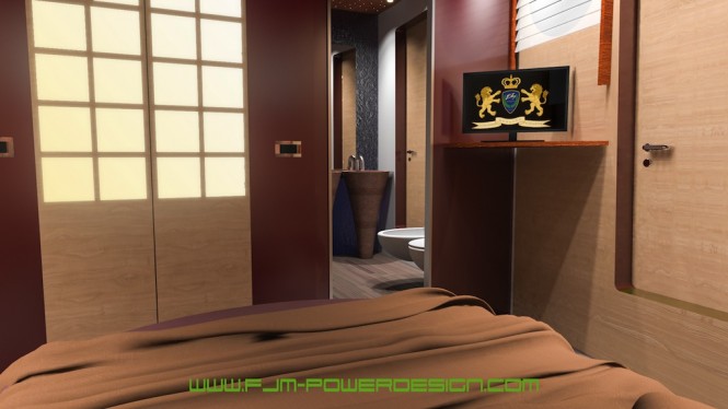Guest cabin at bow